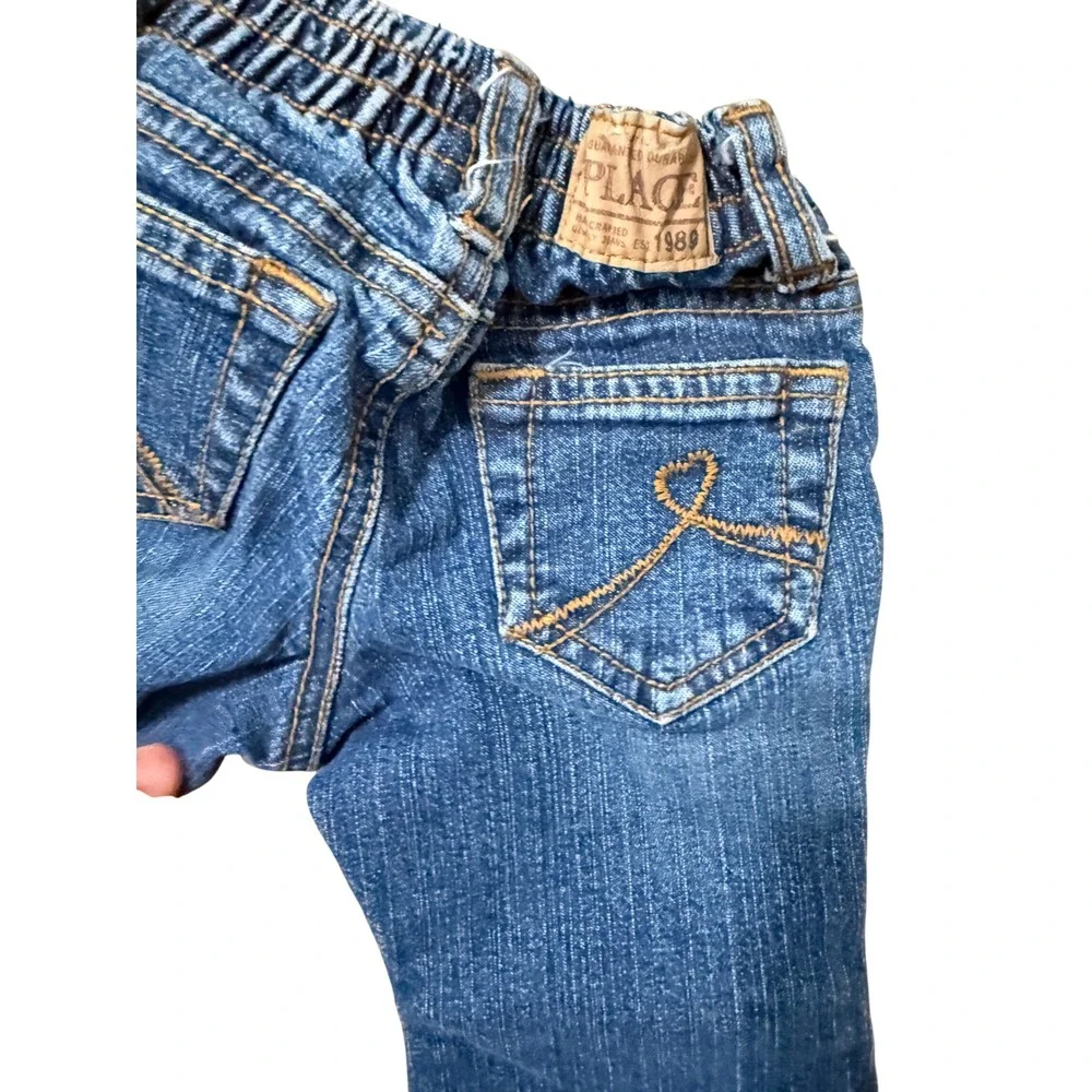 The‎ Children's Place Flare Jeans Baby Girls 6-9 Months Blue Stretch Denim Pants
